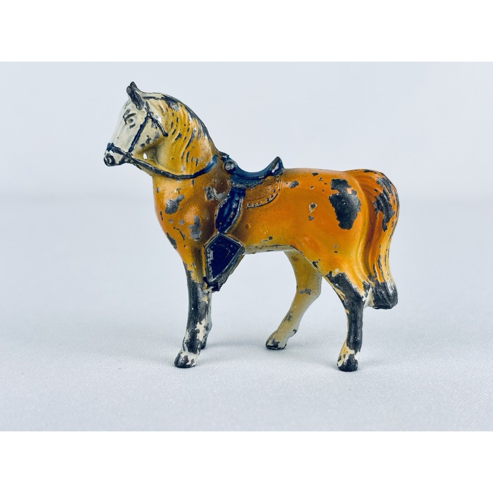 Vintage Cast Metal Painted Toy Horse - made in Japan - Figurine